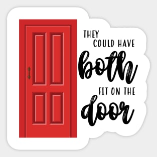 Titanic Movie Door Humor Sticker